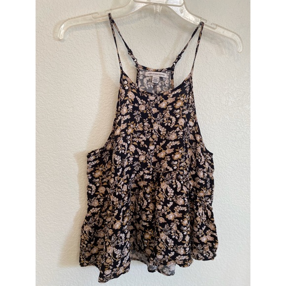American Eagle Floral High-Low Racerback Tank - Picture 4 of 7